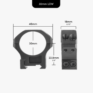 AKRA LEGACY 30mm Precision Rings - Low (0.9")