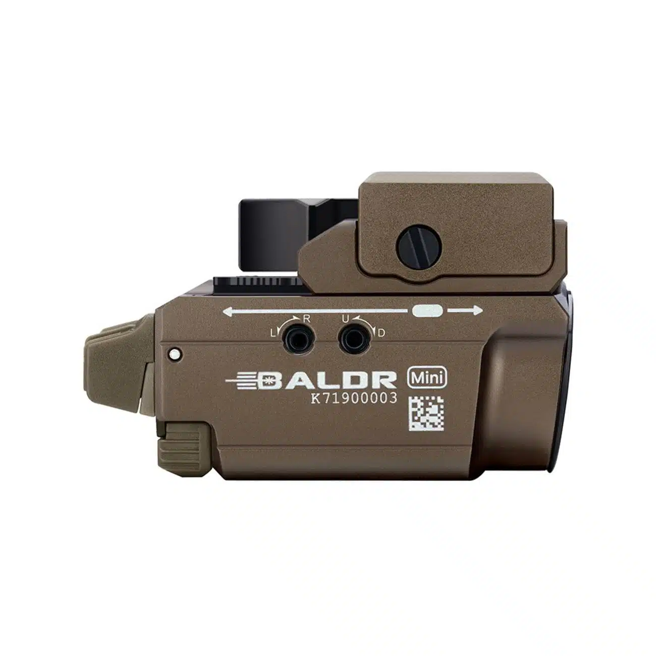 Olight Baldr Mini Tan 600 Lumen 130m Weapon Light - Image 2