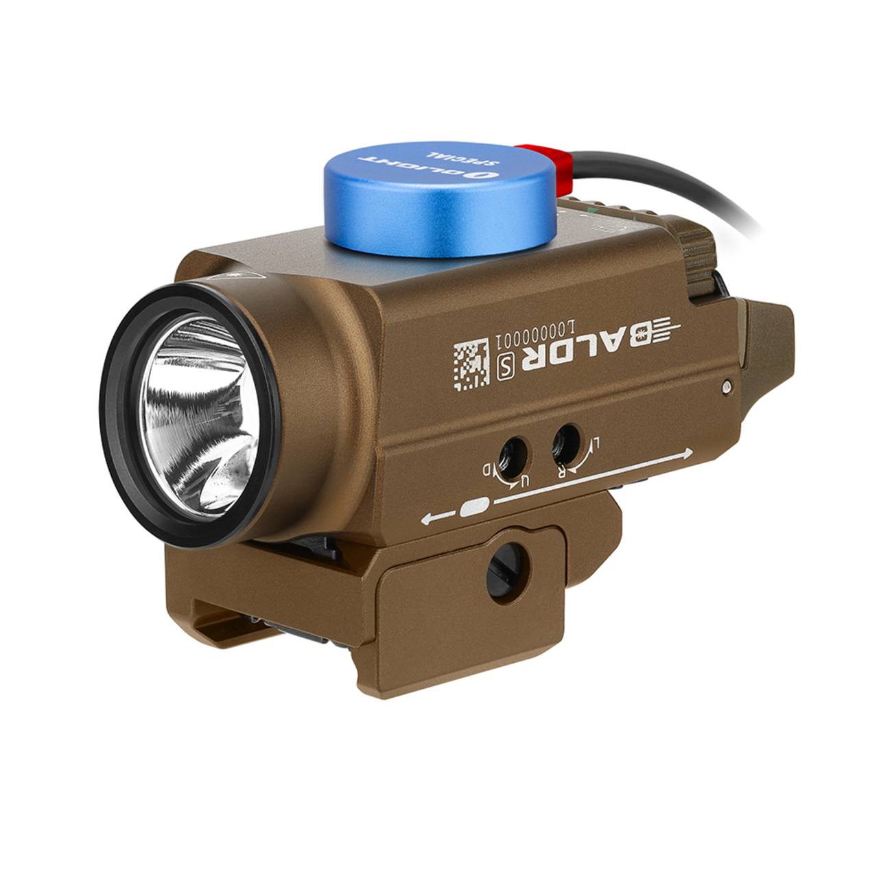 Olight Baldr S Desert Tan 800LM 130m Tactical Weapon Light - Image 8