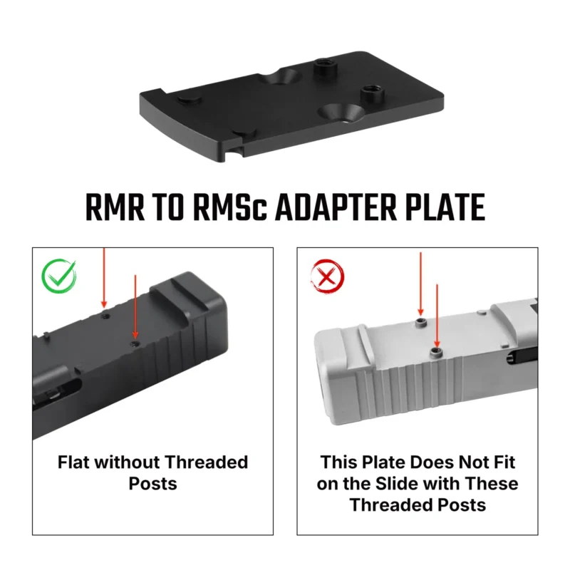 Olight Osight RMR to RMSc Adapter Plate for Red Dot Optic - Tactical ...