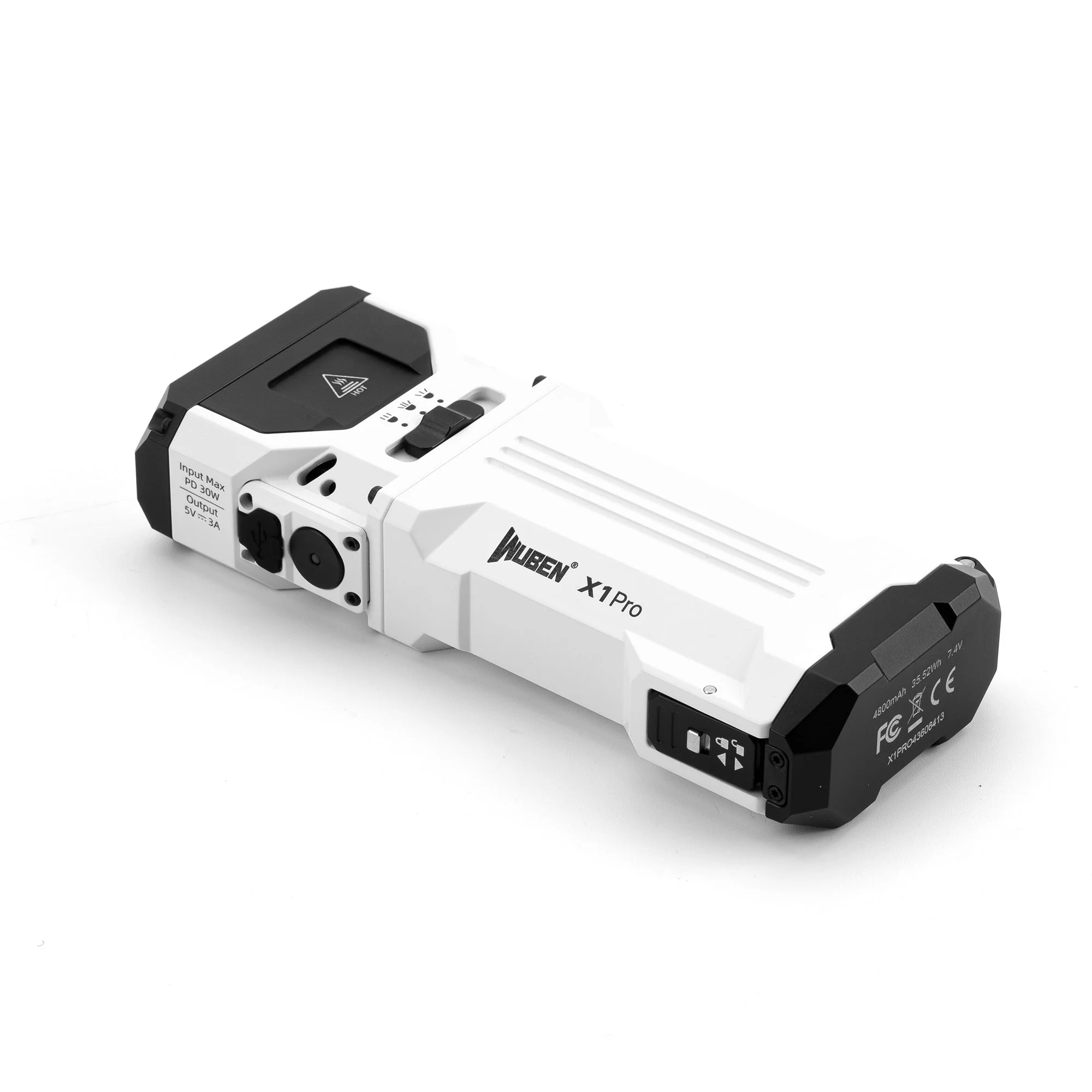 WUBEN X1 PRO 12300 Lumens EDC Flashlight with Dual Spotlight & Floodlight Modes – 2x 21700 Batteries - Image 10