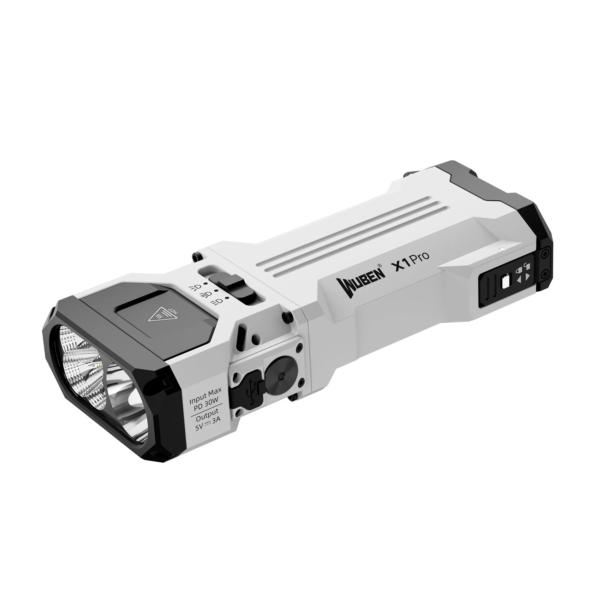 WUBEN X1 PRO 12300 Lumens EDC Flashlight with Dual Spotlight & Floodlight Modes – 2x 21700 Batteries - Image 23